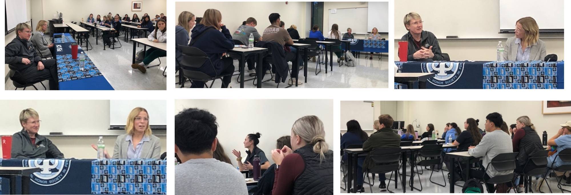 Career Paths panel featuring two distinguished alumni speaking with students